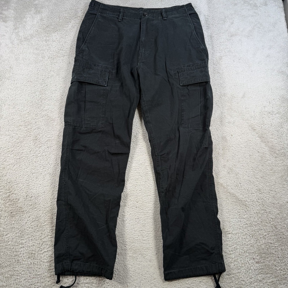 Polo Ralph Lauren Pants Mens 29x30 (Fit 30x28) Black Utility Cargo Field Trouser